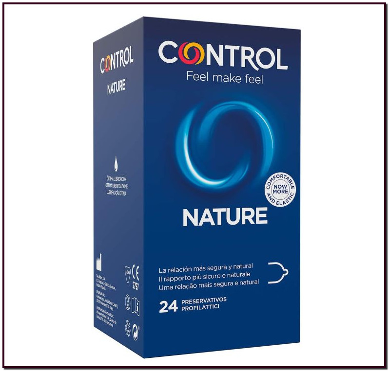 Preservativo Control Adapta Nature 24. Los preservativos Adapta Nature de Control están especialmente diseñados para quienes buscan disfrutar de sus relaciones de la manera más natural.
