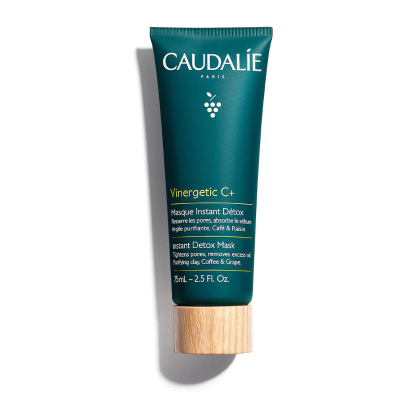 Tipo de piel : Todo tipo de pieles Necesita : Destoxificante Ingredientes clave : Arcilla rosa, Extracto de café, Orujo de uva bio Textura : Mascarilla Use : dos veces a la semana ¿Qué es? La Mascarilla Instant Detox Vinergetic C+ limpia la piel de todas sus impurezas, elimina el exceso de sebo y minimiza los poros. El cutis queda fresco, nítido y resplandeciente.