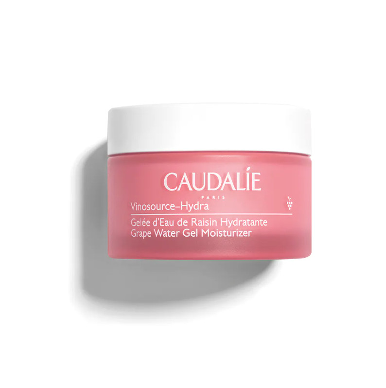 CAUDALIE Gelcream de Agua de Uva Hidratante Vinosource-Hydra Tipo de piel : Pieles normales a mixtas Necesita : Hidratación & Pieles sensibles Ingredientes clave : Extracto de aloe vera, Agua de uva bio Textura : Gelatina Use : Por la manana y por la noche, despues del sérum ¿Qué es? Auténtico parche de hidratación natural, el Gelcream de Agua de Uva Vinosource-Hydra hidrata intensamente y refuerza la barrera cutánea. Formulada sin siliconas, su textura de gelcream ultrafresca se funde en la piel sin dejar acabado graso. Instantáneamente, la piel está más flexible, como si estuviera rellena de agua, y el cutis está más fresco.