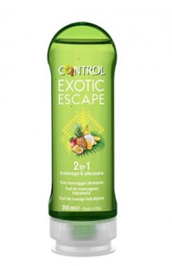 Control gel masaje 2 en1 exotic escape 200ml